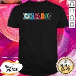 Love Miami Hurricanes Miami Dolphins Miami Heat Inter Shirt