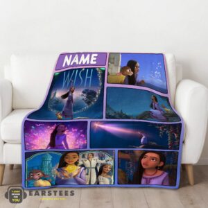 Alternative view of Good Disney Cartoon Wish Asha Princess Blanket Fleece Customized Blanket
