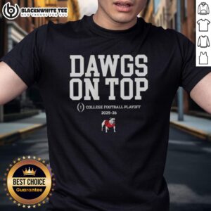 Premium Georgia Bulldogs Football 2025 CFB Playoff Slogan T-Shirt
