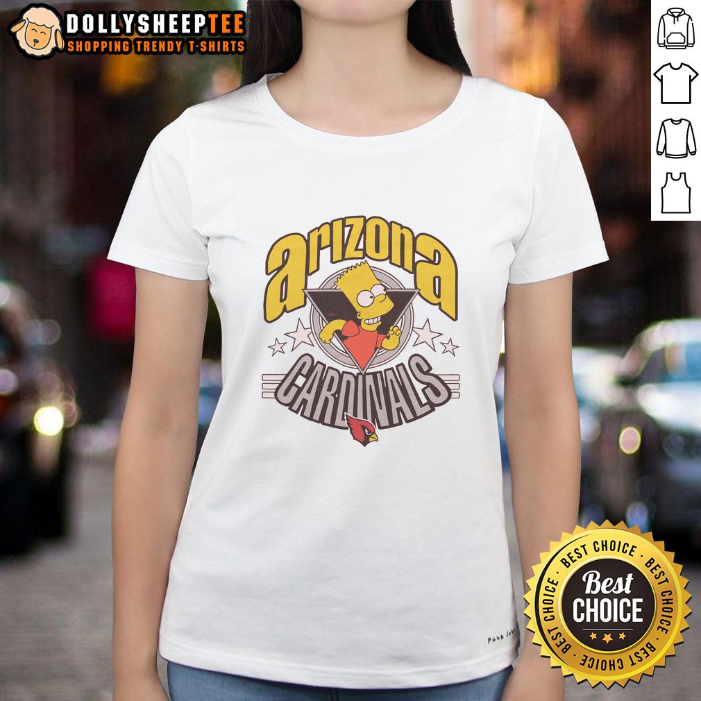 Nice The Simpsons Bart X Arizona Cardinals T-Shirt - Image 3