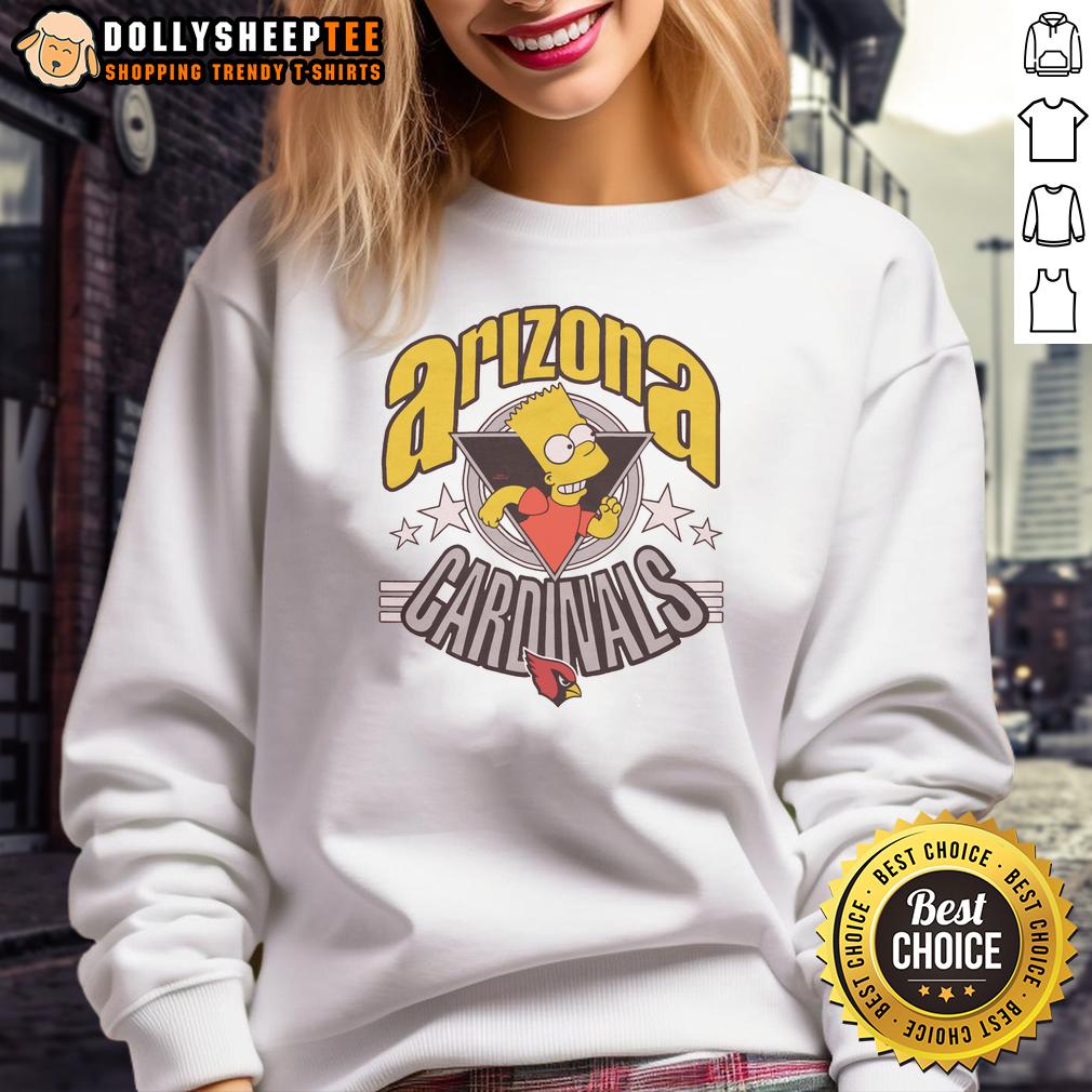 Nice The Simpsons Bart X Arizona Cardinals T-Shirt - Image 5