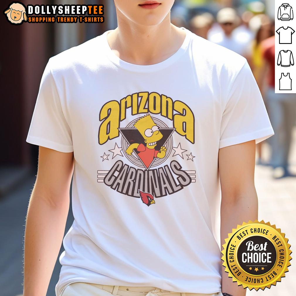 Nice The Simpsons Bart X Arizona Cardinals T-Shirt