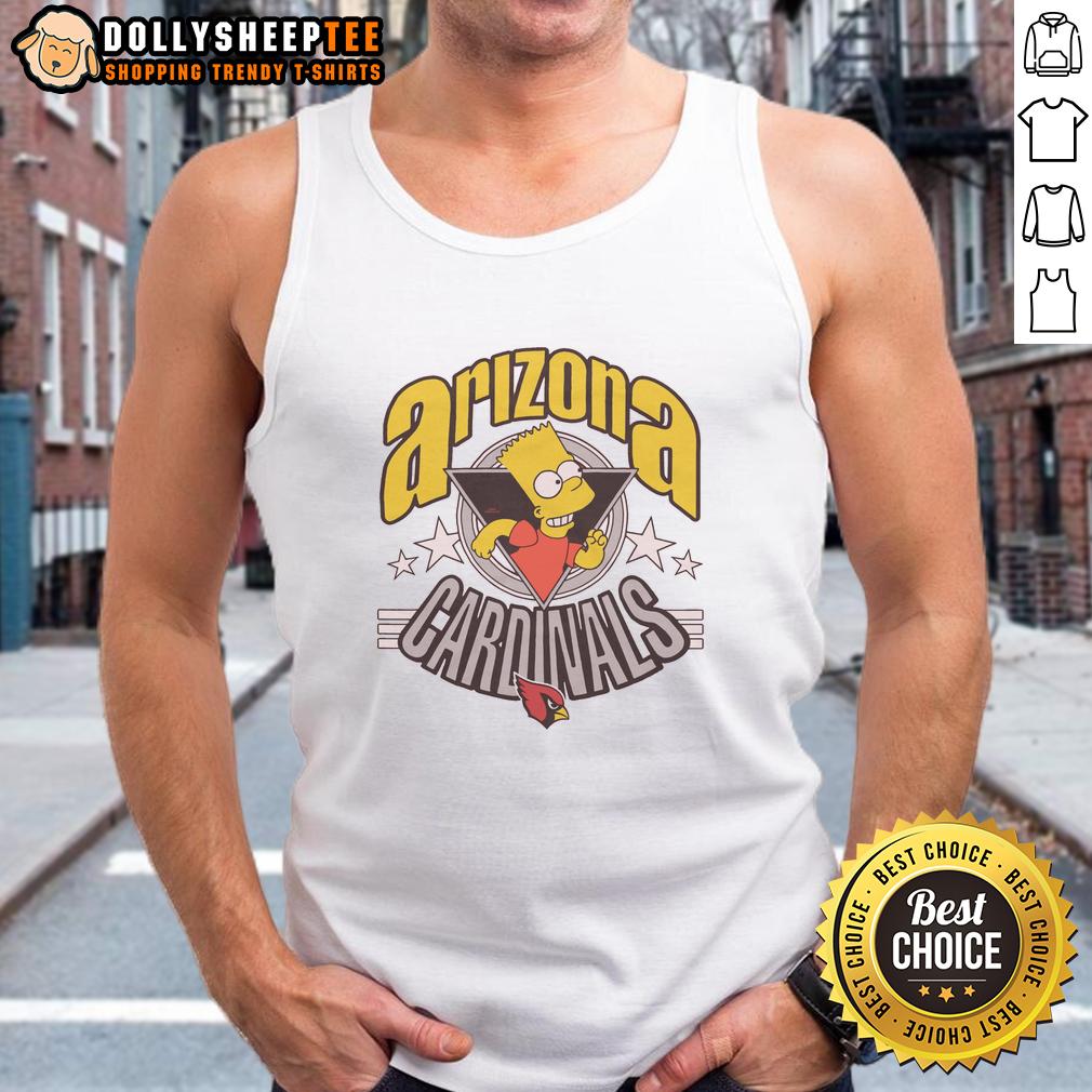 Nice The Simpsons Bart X Arizona Cardinals T-Shirt - Image 4