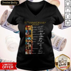 Alternative view of Official 15Th Anniversary 2005 2020 Supernatural Signatures Shirt