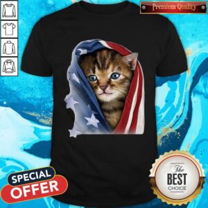 Official American Flag Cat Shirt