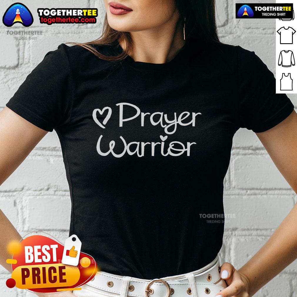 Pretty Inspirational Prayer Warrior Faith Sayings T-Shirt - Image 3
