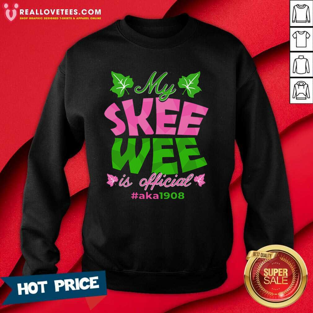Cute Kamala Harris My Skee Wee Is Official Aka Sorority 1908 Shirt - Image 3