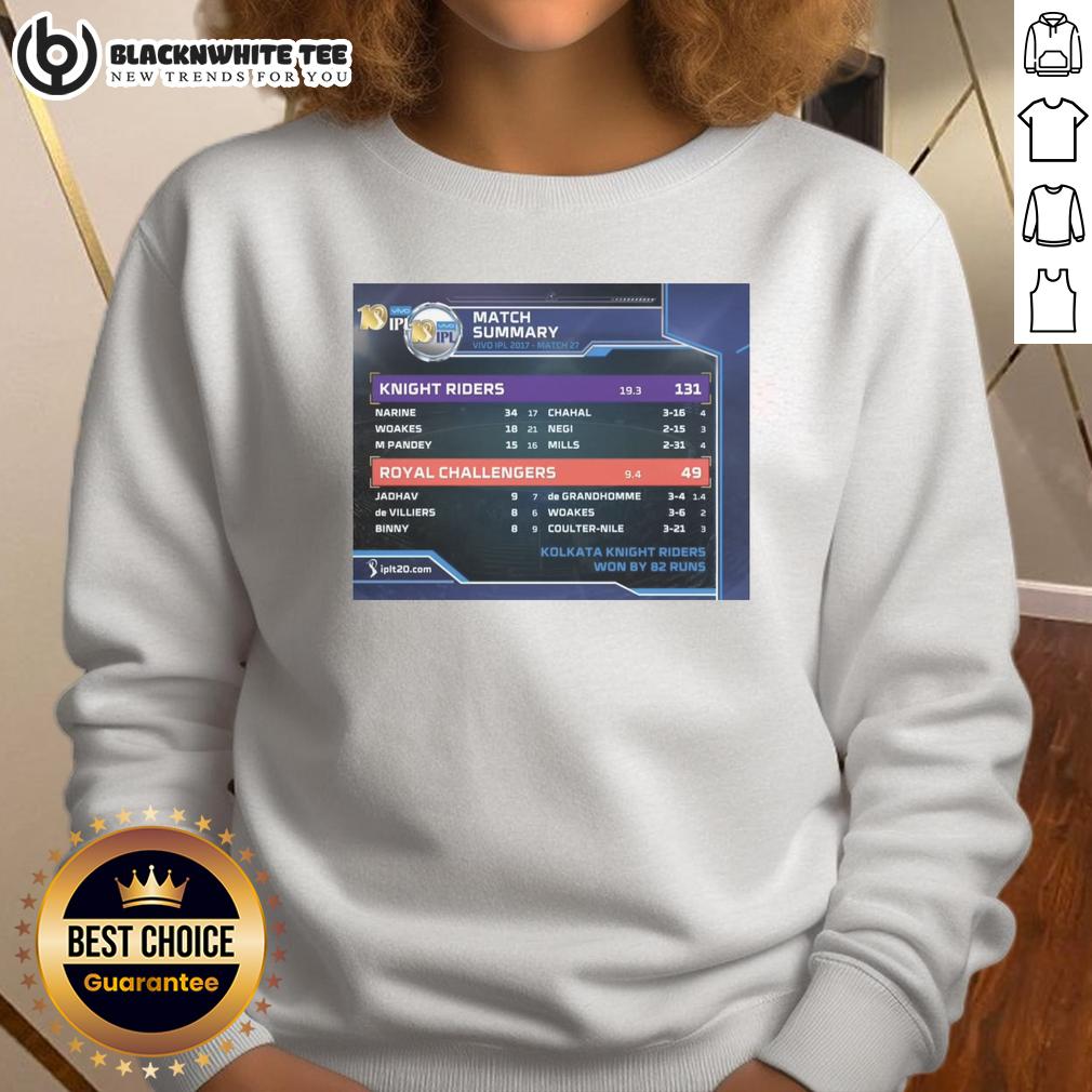 Pretty Knight Riders Vs Royal Challengers Vivo LPL 2017 T-Shirt - Image 5