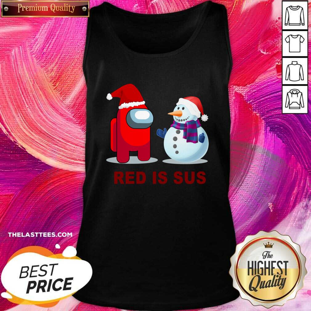 Good Red Is Sus Among Us Christmas Game Among Us Xmax Shirt - Image 3