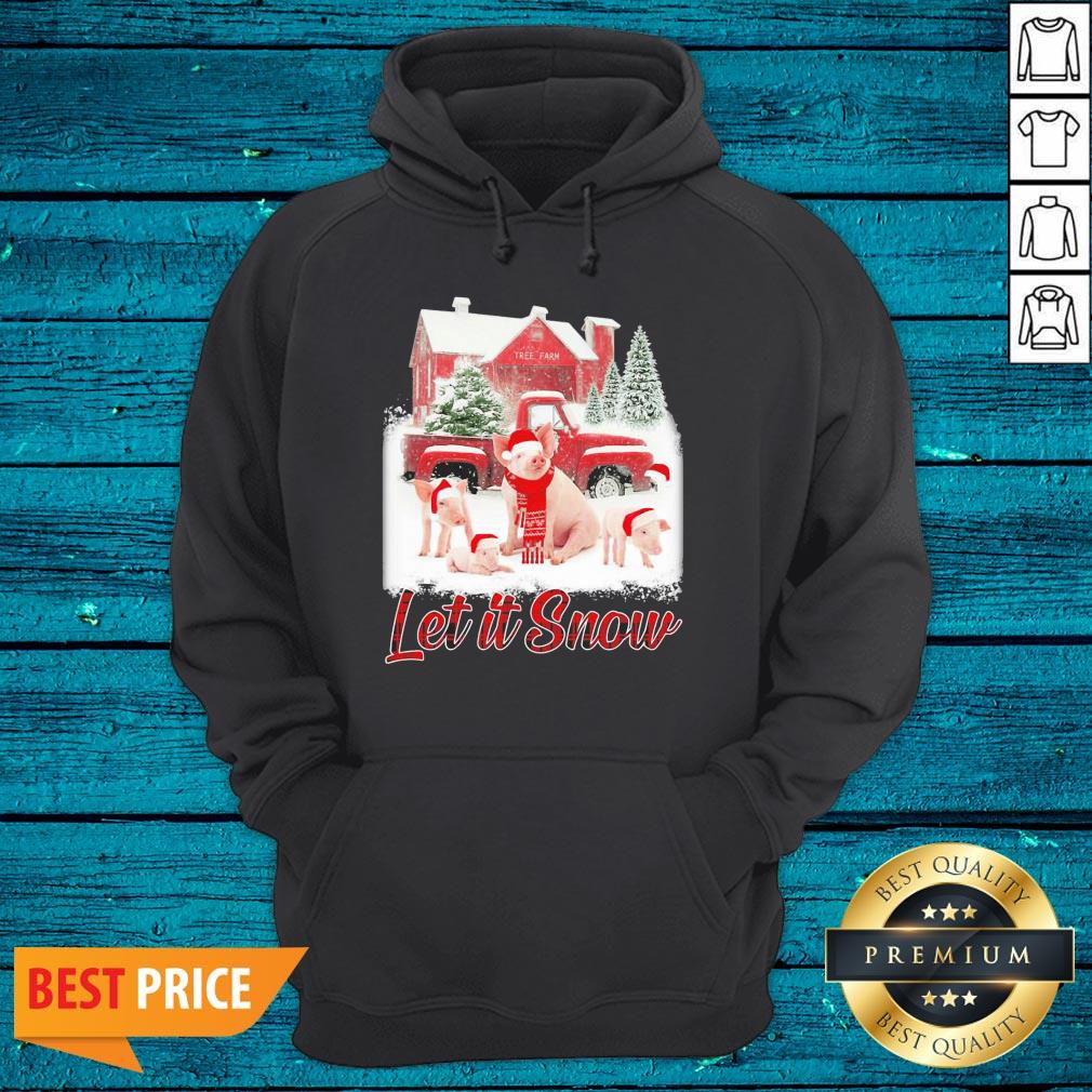 High Quality Pigs Let It Snow Christmas Shirt - Image 2