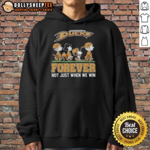 Alternative view of Original Peanuts X Anaheim Ducks Abbey Road Forever Not Just When We Win T-Shirt