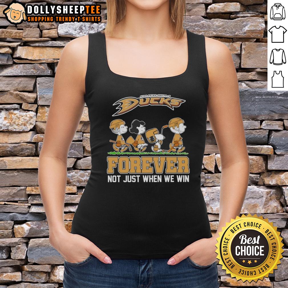 Original Peanuts X Anaheim Ducks Abbey Road Forever Not Just When We Win T-Shirt - Image 4