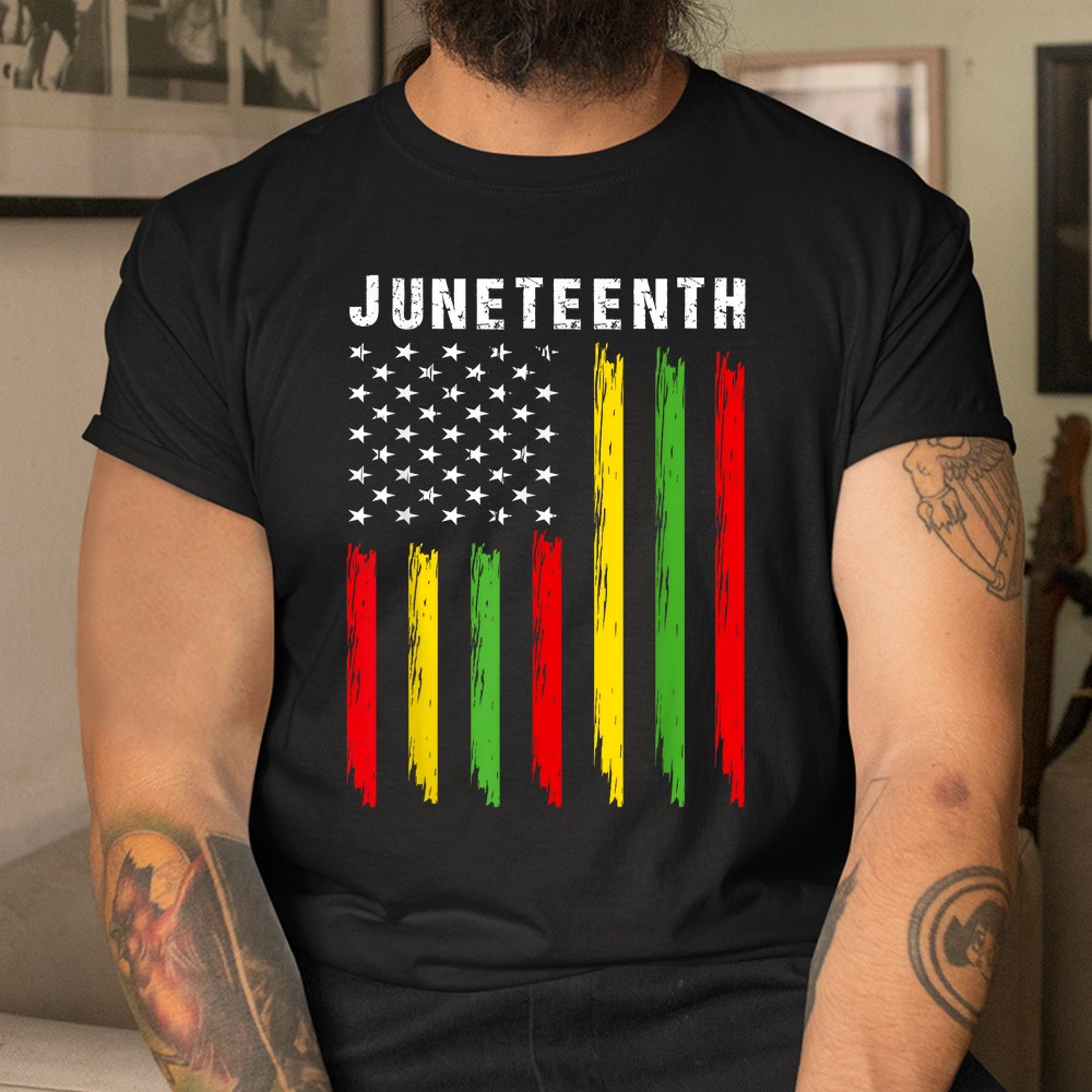 African American Flag Juneteenth Shirt - Image 3