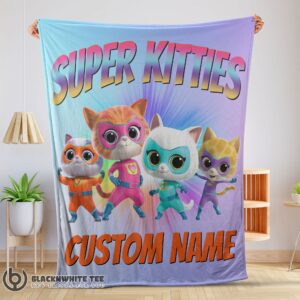 Cute Top Disney Cartoon SuperKitties Blanket Fleece Customized Blanket
