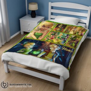 Alternative view of Top Cute Pretty Disney Cartoon Tinker Bell Cute Blanket Fleece Customized Blanket