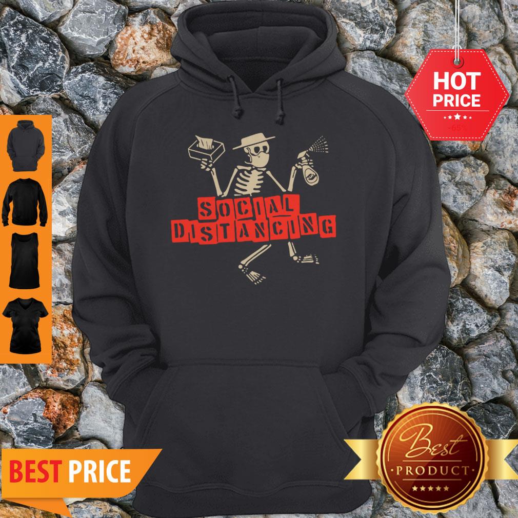 Nice Skeleton Social Distancing Coronavirus Shirt - Image 3