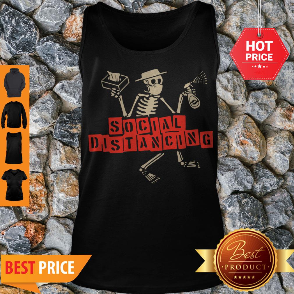 Nice Skeleton Social Distancing Coronavirus Shirt - Image 4