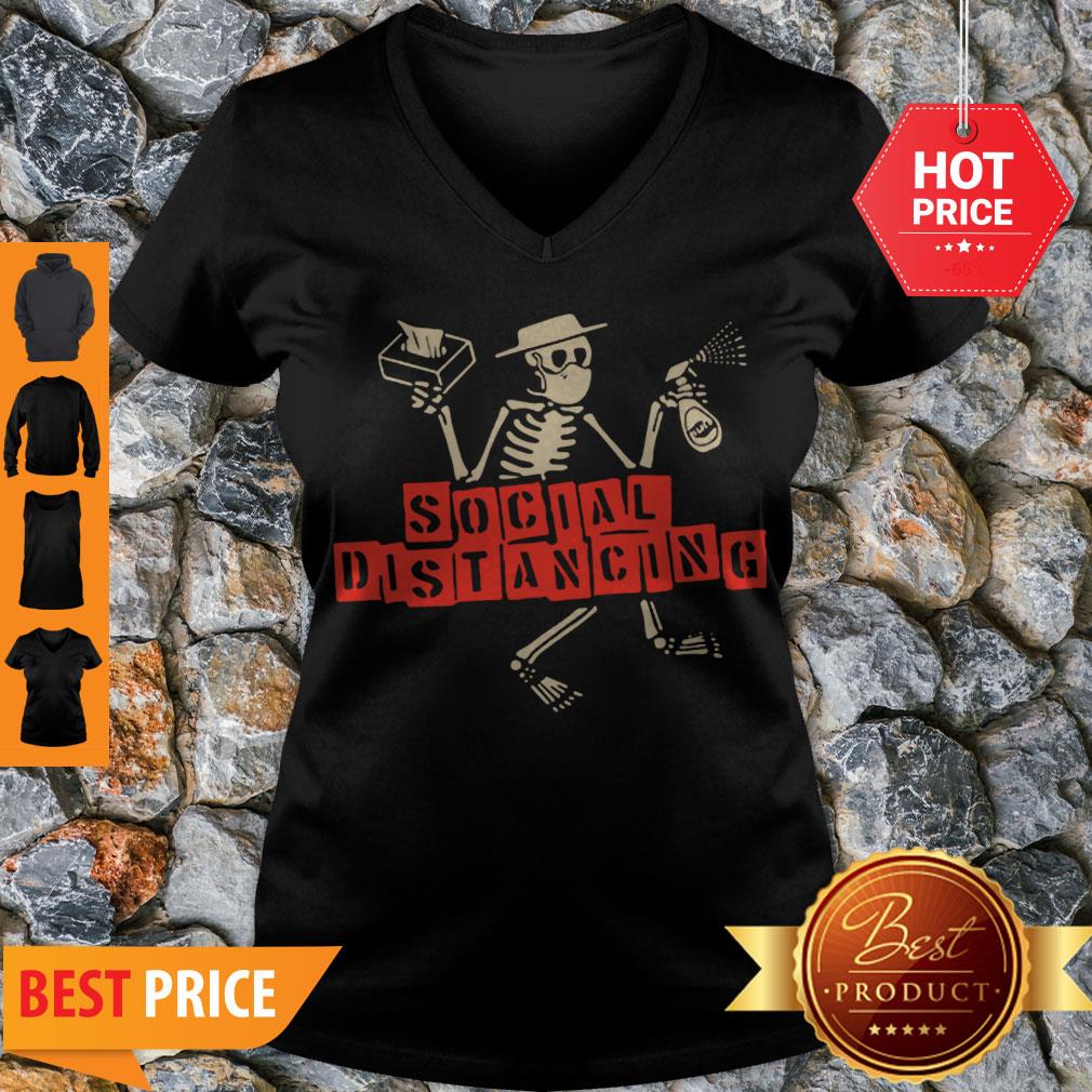 Nice Skeleton Social Distancing Coronavirus Shirt - Image 5