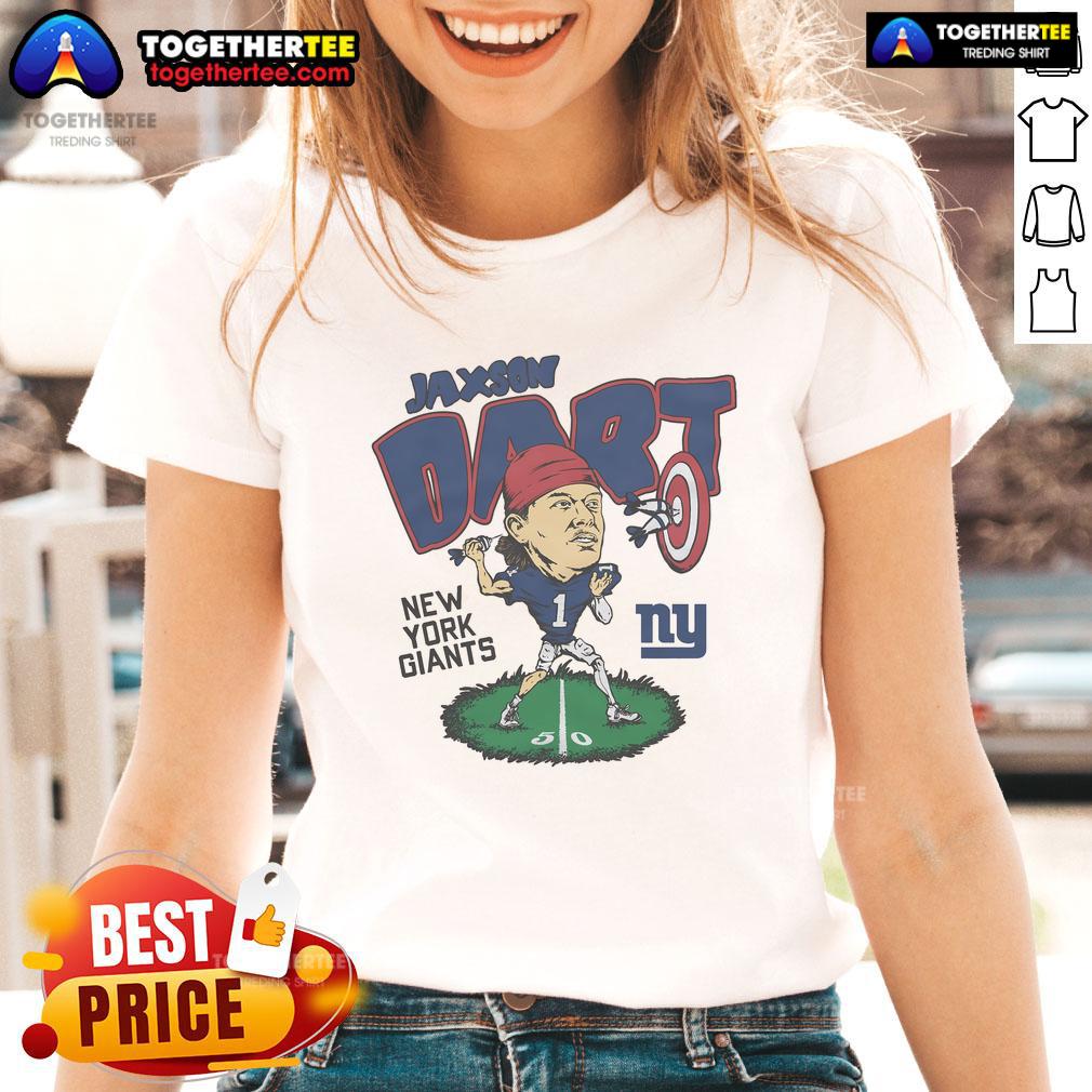 Official New York Giants Jaxson Dart T-Shirt - Image 3