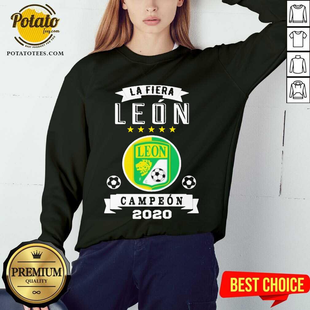Good Club Leon Campeon 2020 Futbol Mexicano La Fiera Shirt - Image 4