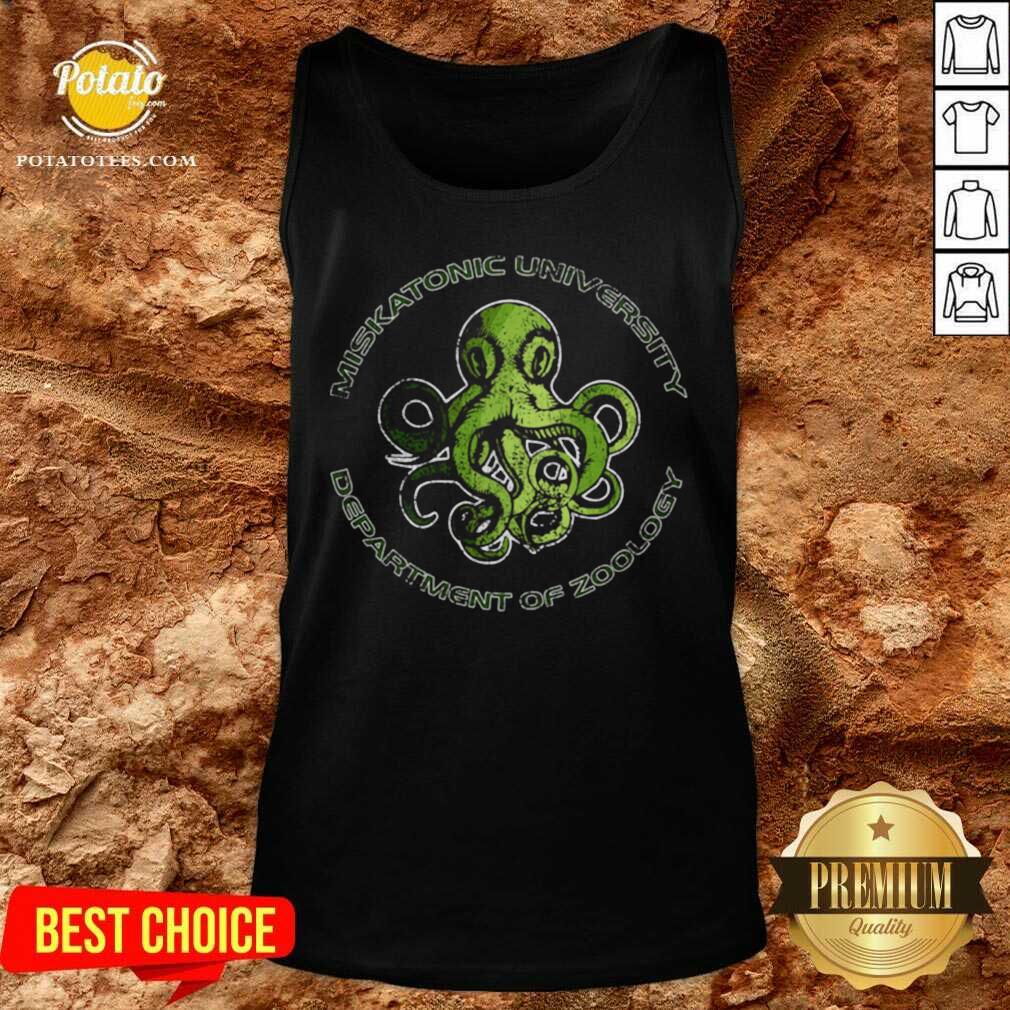 Nice Cthulhu Lovecraft Miskatonic University Department Of Zoology Shirt - Image 3