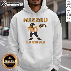 Alternative view of Good Missouri Tigers Football Beau Pribula Retro Baller Pixel T-Shirt