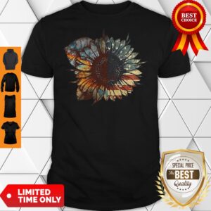 Nice Great Vintage Sunflower American Flag Shirt