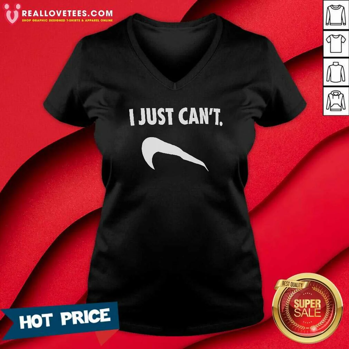 Funny I Just Can'T Slogan Phrase Typography Shirt - Image 5