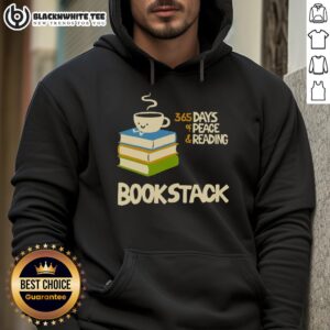 Alternative view of Cute Coffee Bookstack 365 Days Of Peace And Reading Shirt
