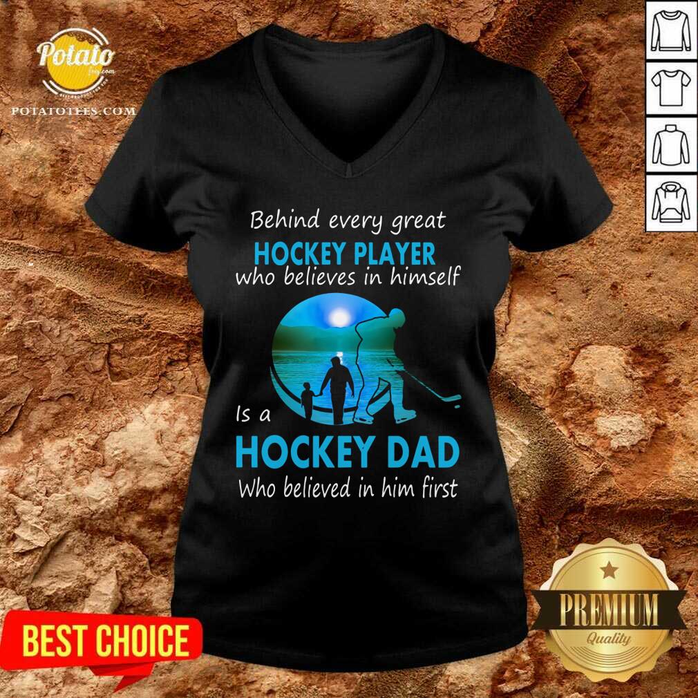 Hockey Player Is A Hockey Dad Shirt - Image 2