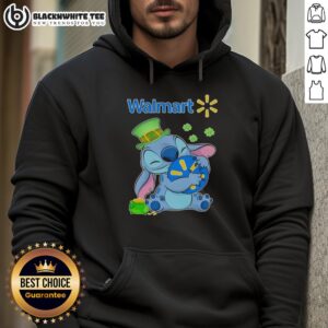 Alternative view of Original Stitch With St Patricks Hug Walmart Logo T-Shirt