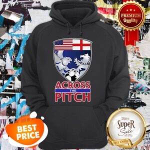 Alternative view of Nice Across The Pitch Soccer Podcast Shirt