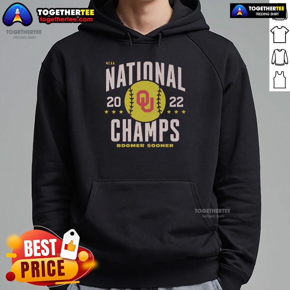 Good 2022 Oklahoma Softball National Champs Vintage T-Shirt - Image 2