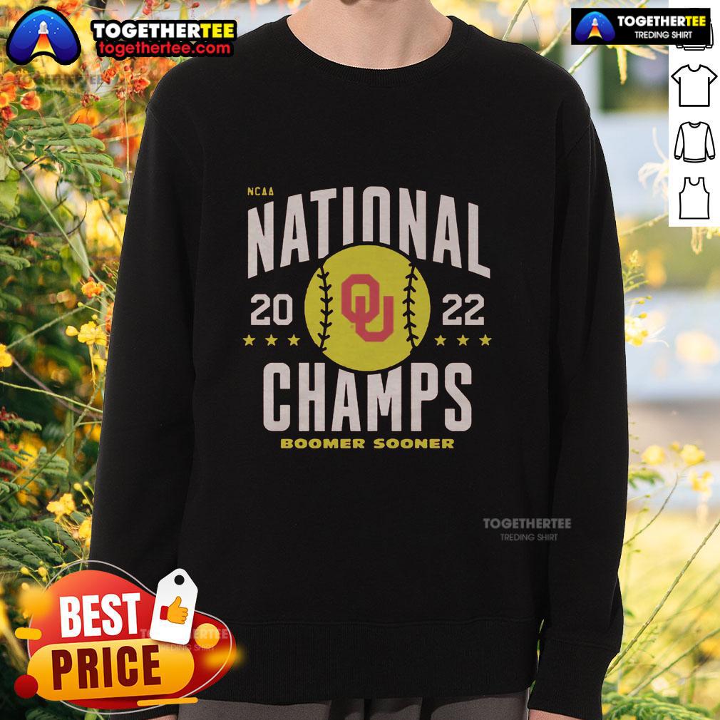 Good 2022 Oklahoma Softball National Champs Vintage T-Shirt - Image 5