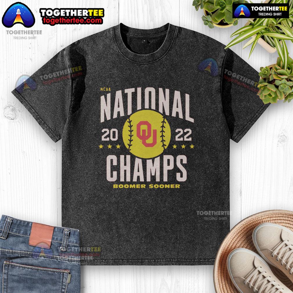 Good 2022 Oklahoma Softball National Champs Vintage T-Shirt - Image 6