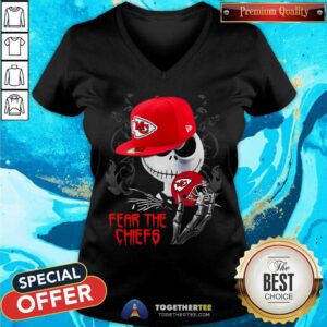 Alternative view of Cute Jack Skellington Fear The Kansas City Chiefs Shirt