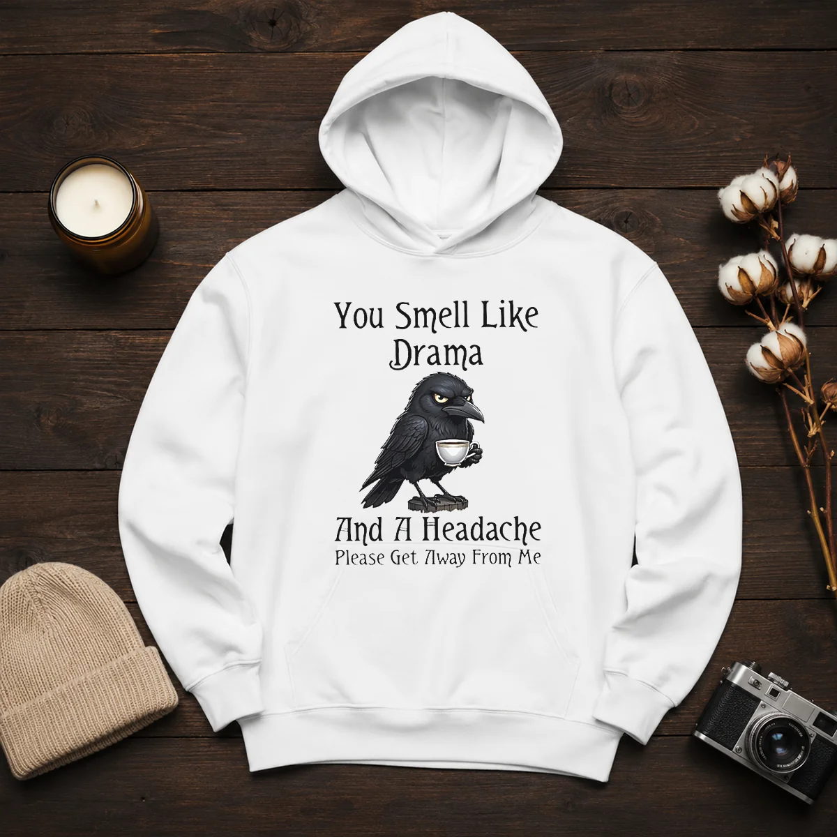 Good Sarcastic Bird Lovers You Smell Like Drama And A Headache Get Away From Me Shirt - Image 4