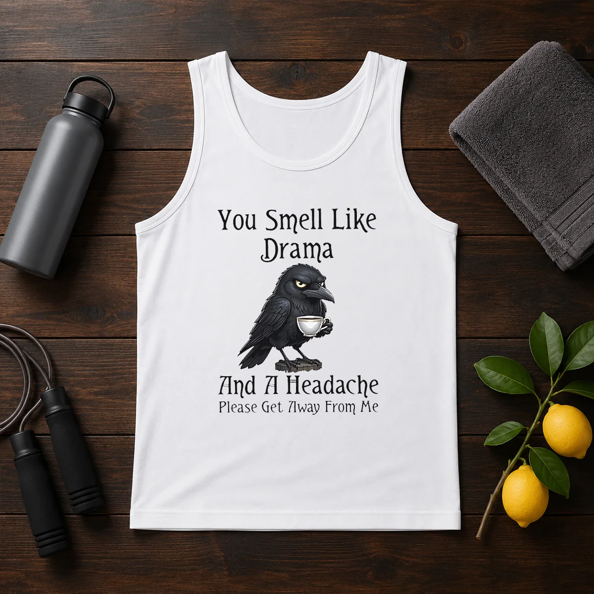 Good Sarcastic Bird Lovers You Smell Like Drama And A Headache Get Away From Me Shirt - Image 3