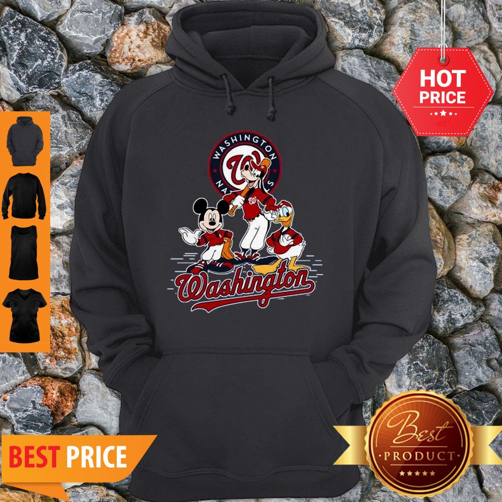 Perfect Washington Nationals Mickey Donald And Goofy Baseball Shirt - Image 3