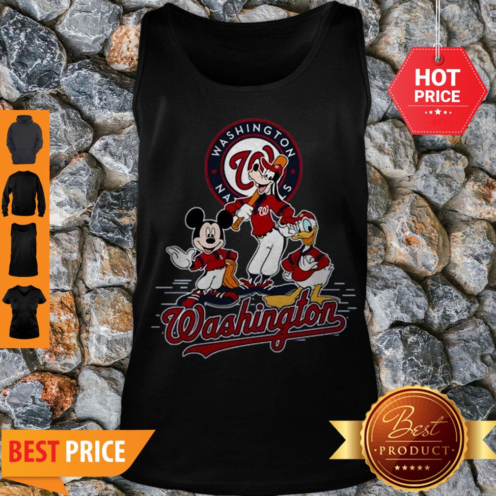 Perfect Washington Nationals Mickey Donald And Goofy Baseball Shirt - Image 4
