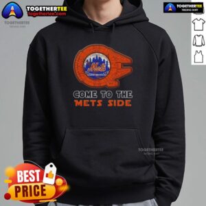 Alternative view of Happy Star Wars Come To The New York Mets Side T-Shirt