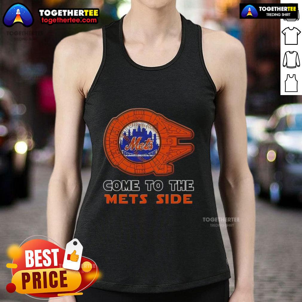 Happy Star Wars Come To The New York Mets Side T-Shirt - Image 4