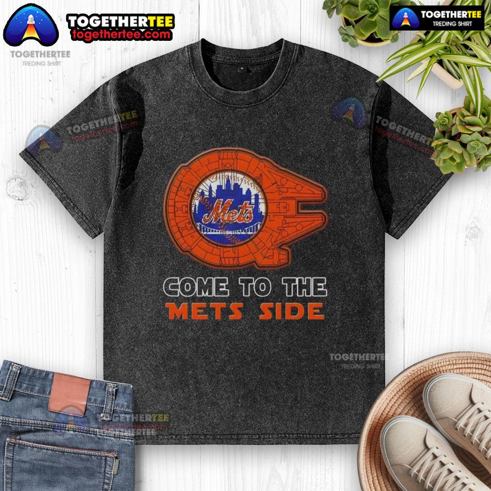 Happy Star Wars Come To The New York Mets Side T-Shirt - Image 6