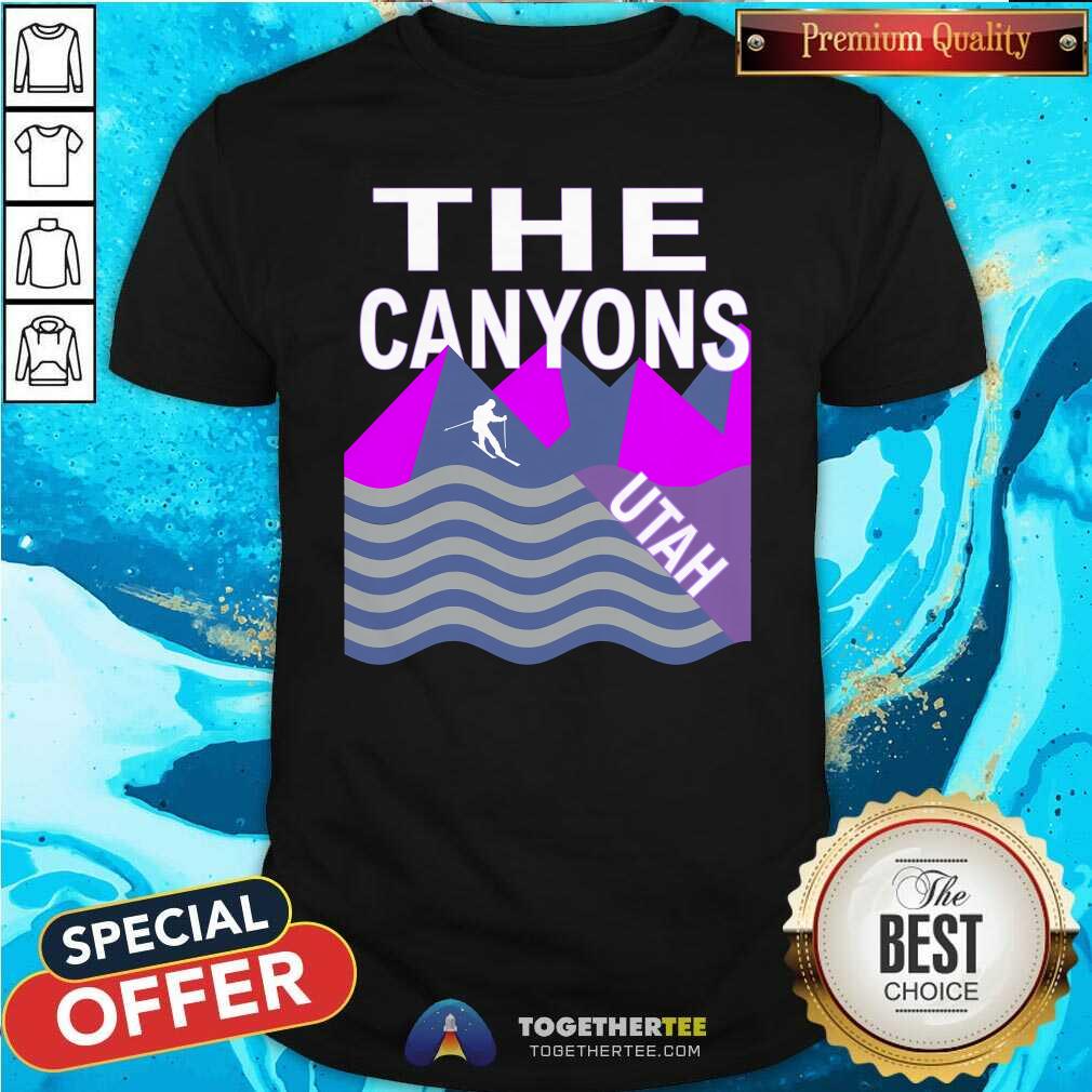 Hot The Canyons Utah USA Ski Resort Snowboarding Skiing T-Shirt