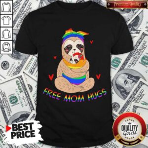 Original Lgbt Sloth Free Mom Hugs Shirt