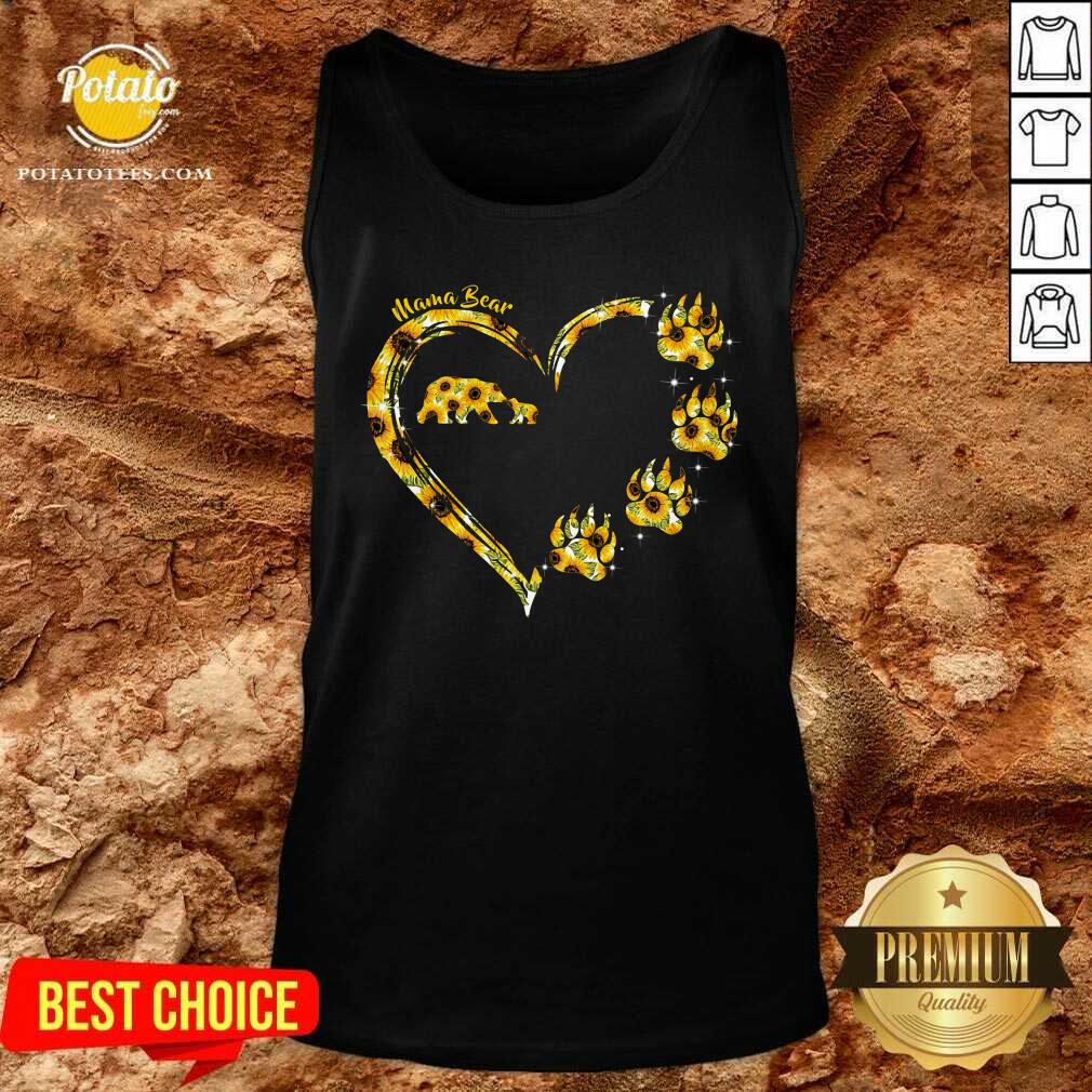 Heart Sunflower Mama Bear Mother'S Day Shirt - Image 4