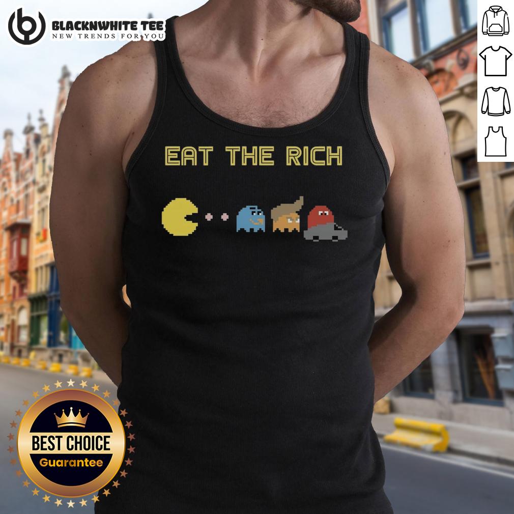Nice Pacman Eat The Rich T-Shirt - Image 4