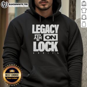 Alternative view of Original Texas A&M Aggies NCAA 2026 Legacy On Lock On Logo T-Shirt