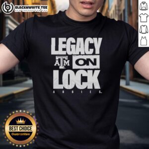 Original Texas A&M Aggies NCAA 2026 Legacy On Lock On Logo T-Shirt