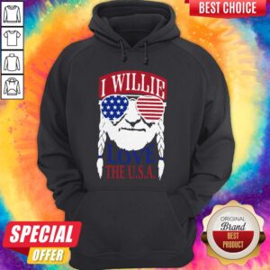 Alternative view of Official I Willie Love The USA Shirt